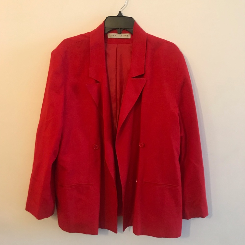 Larry Levine Red Blazer